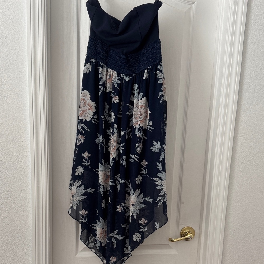 Floral Strapless Dress